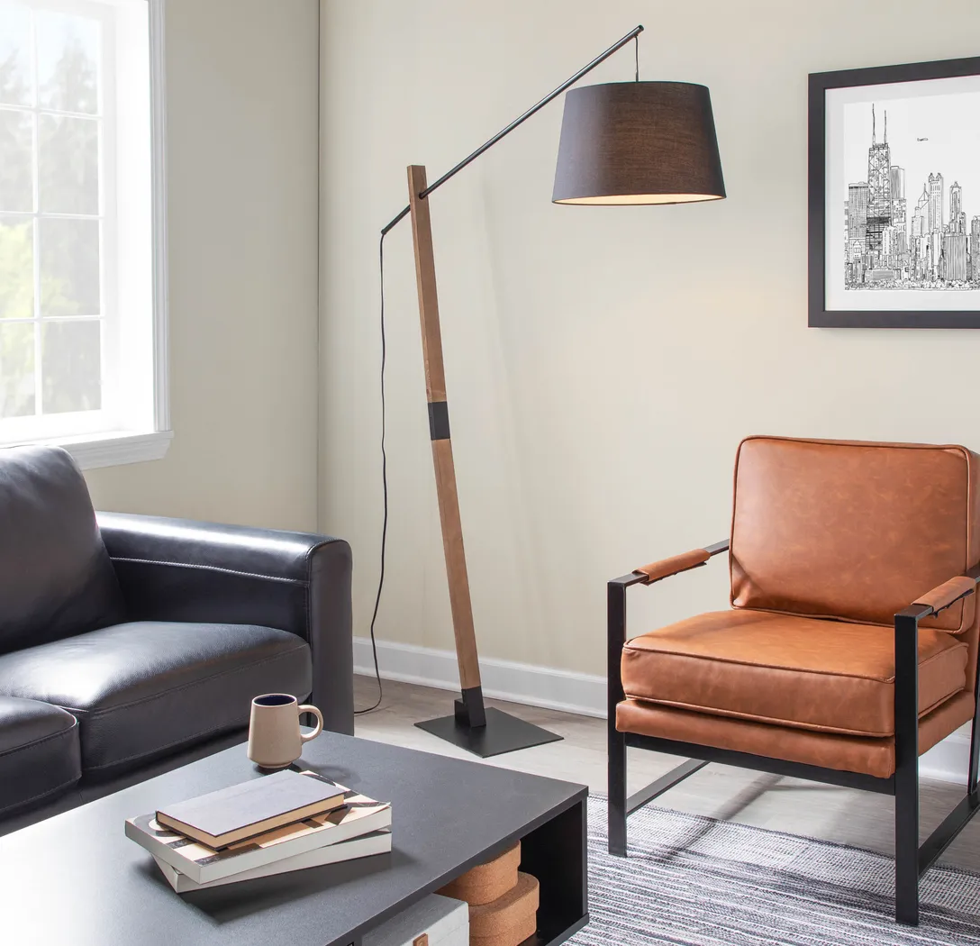 Gallop Hollow Black Floor Lamp - Thumbnail - Image 2