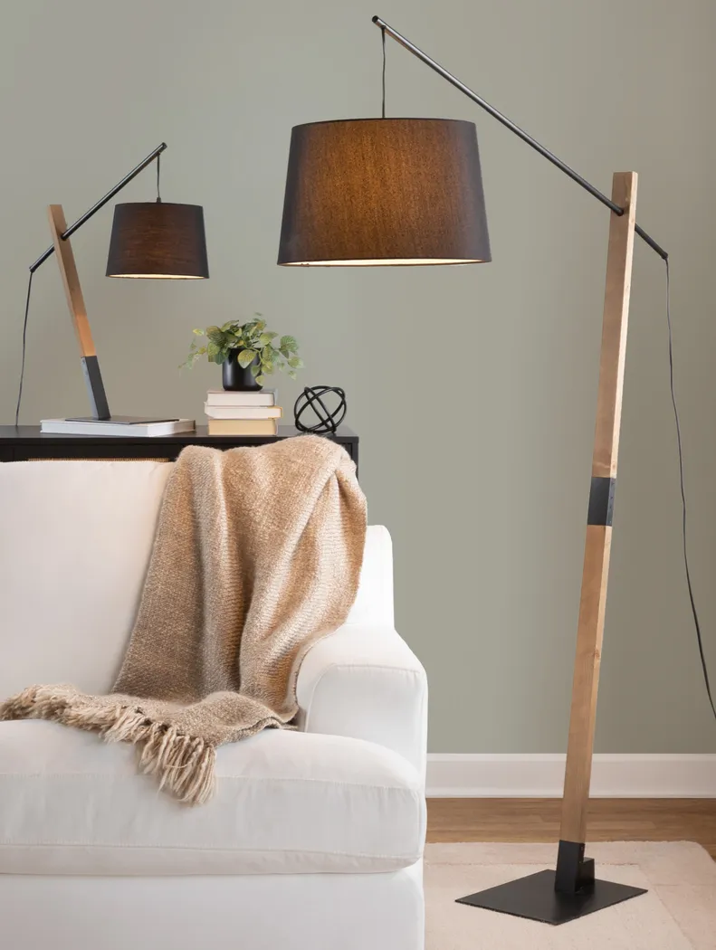 Gallop Hollow Black Floor Lamp - Thumbnail - Image 3