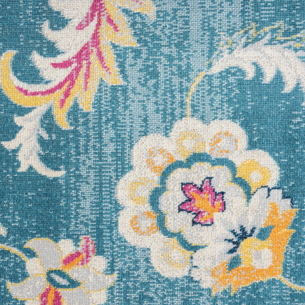 Galmu Blue 5'3 x 7'10 Indoor/Outdoor Rug - Thumbnail - Image 3