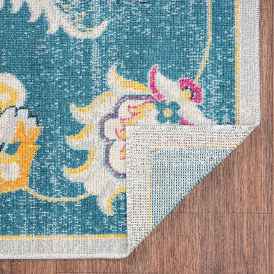 Galmu Blue 5'3 x 7'10 Indoor/Outdoor Rug - Thumbnail - Image 5