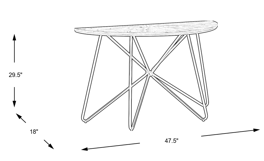 Dimension Image. Please refer to the Dimension Tab on this page for dimension details.