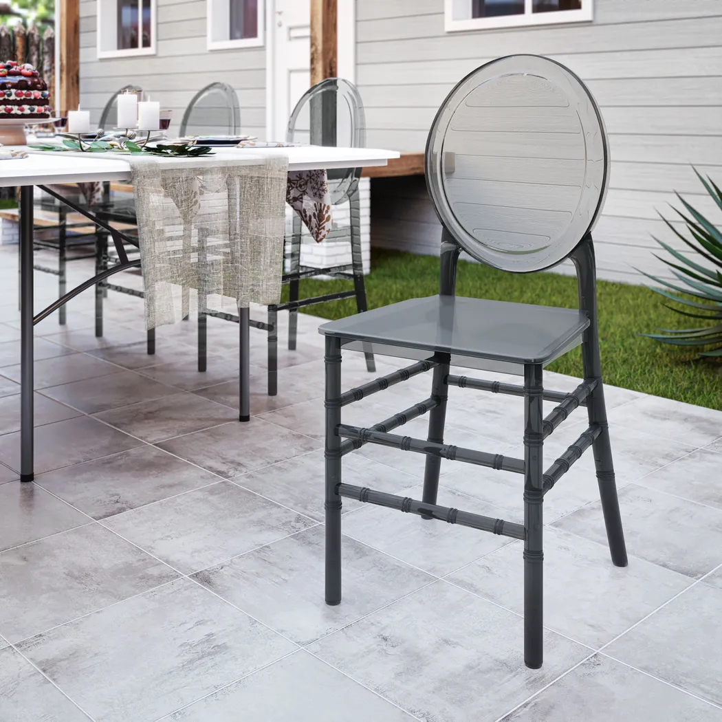Galvo Gray Dining Chair, Set of 4 - Thumbnail - Image 2