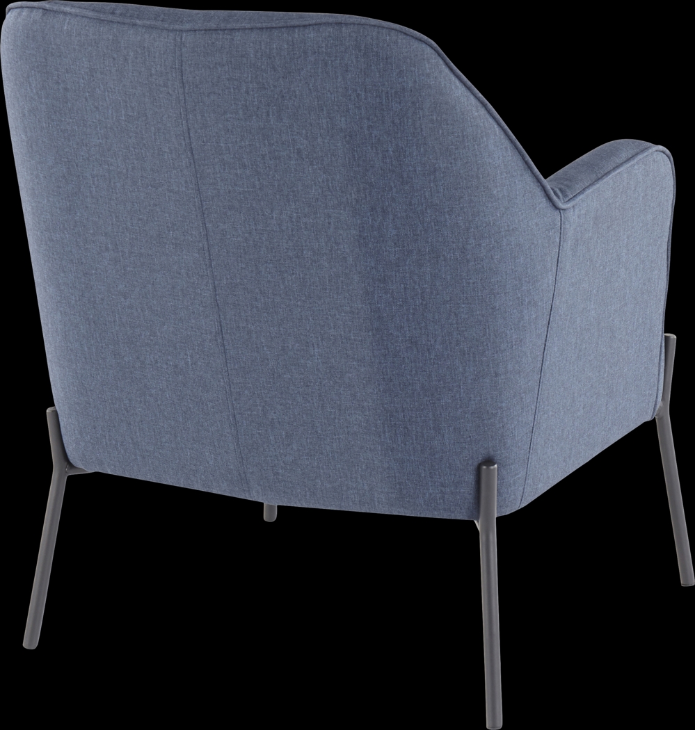 Gambetta Blue Accent Chair - Thumbnail - Image 2