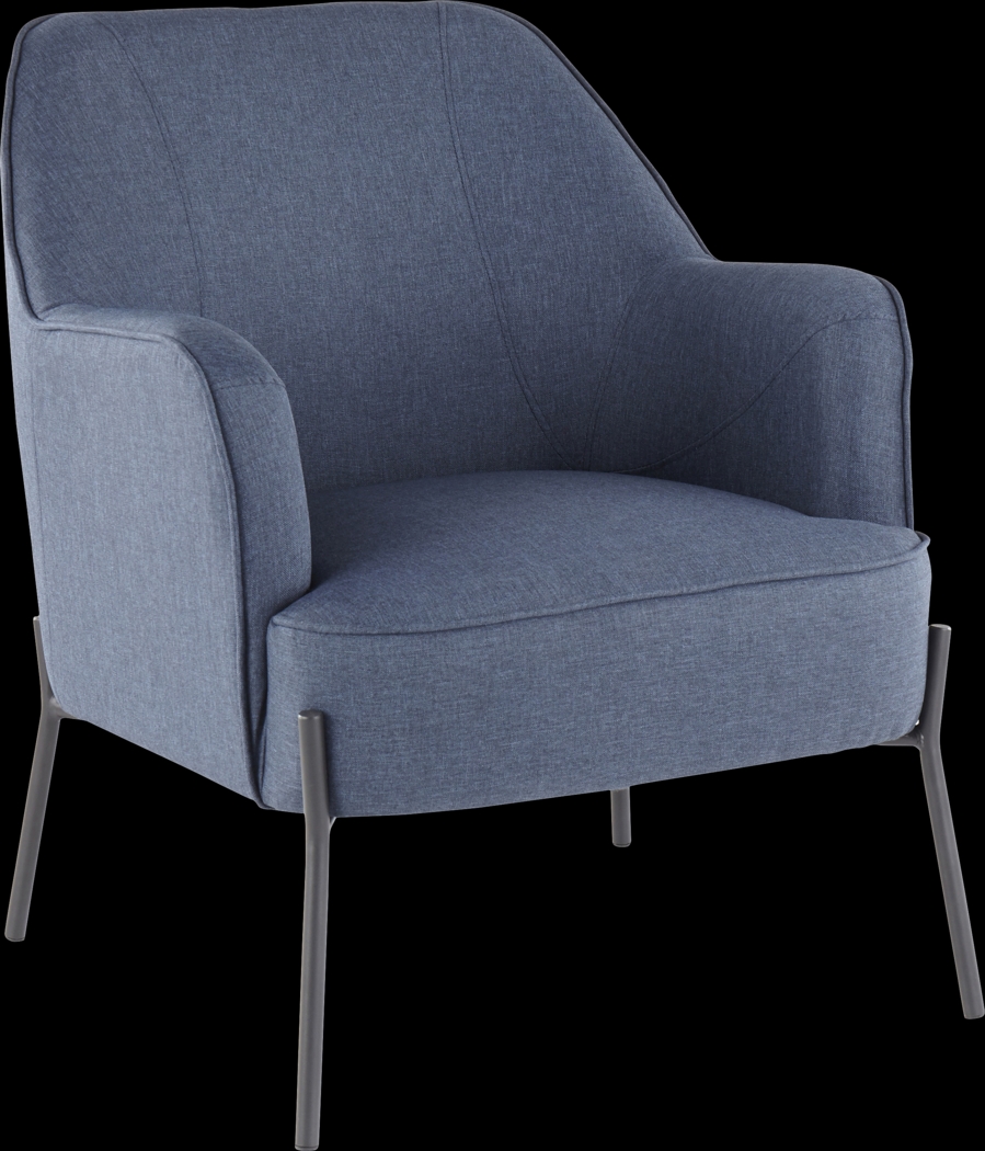 Gambetta Blue Accent Chair - Thumbnail - Image 1