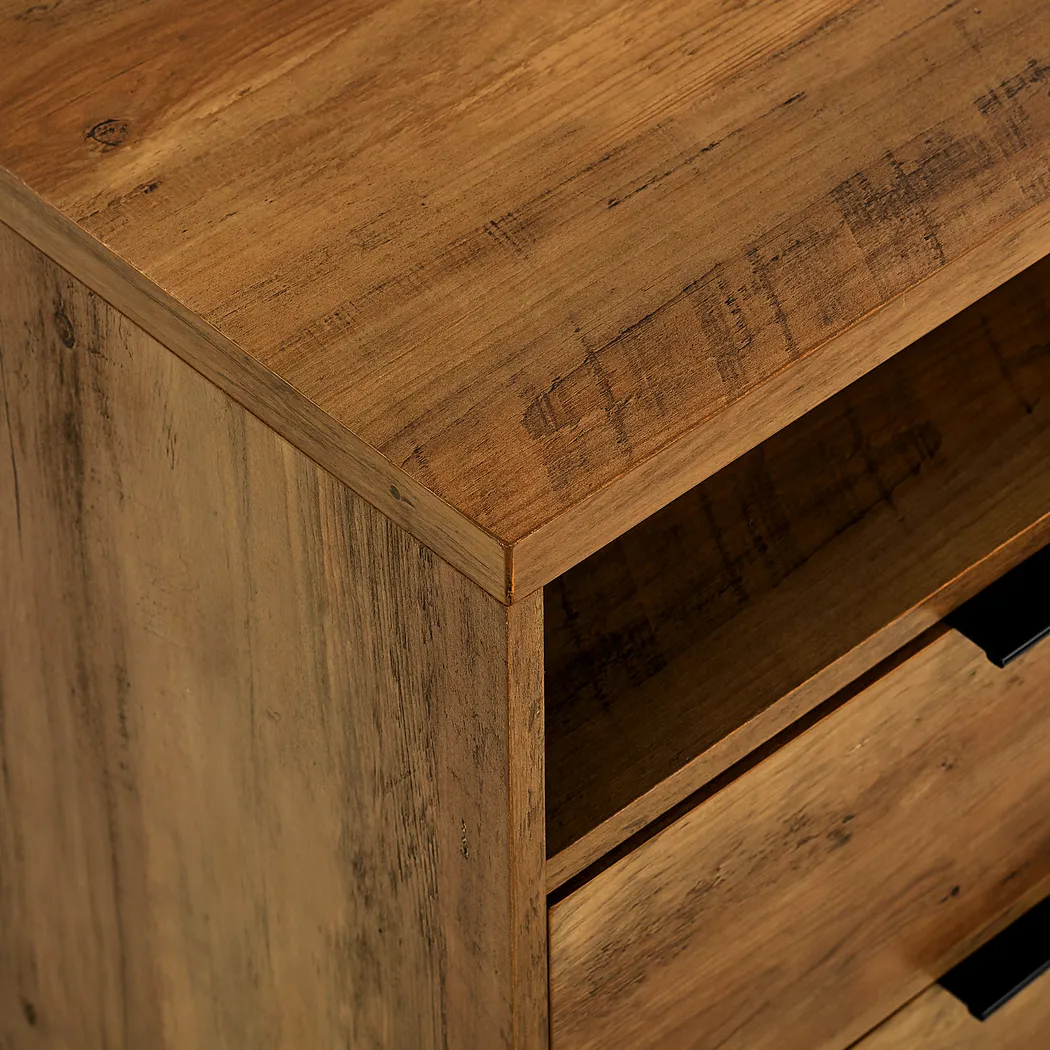 Gamesford Brown 60 in. Console, With Electric Fireplace - Thumbnail - Image 4