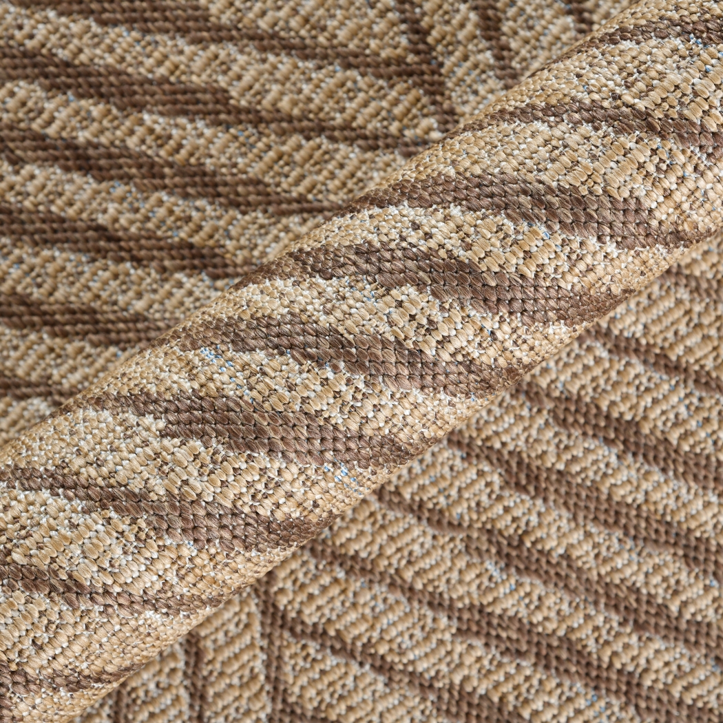 Gamuz Beige 5'3 x 8' Indoor/Outdoor Rug - Thumbnail - Image 3