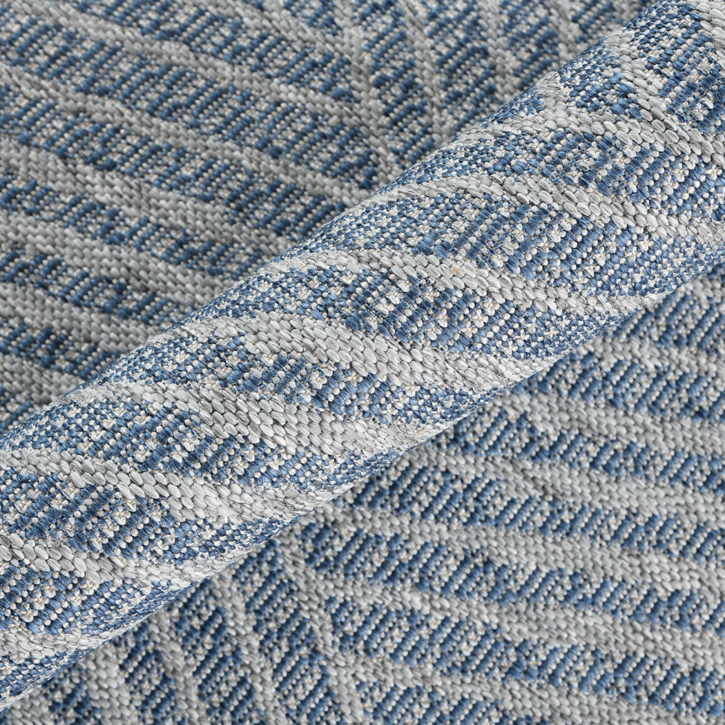 Gamuz Blue 8' x 10' Indoor/Outdoor Rug - Thumbnail - Image 3