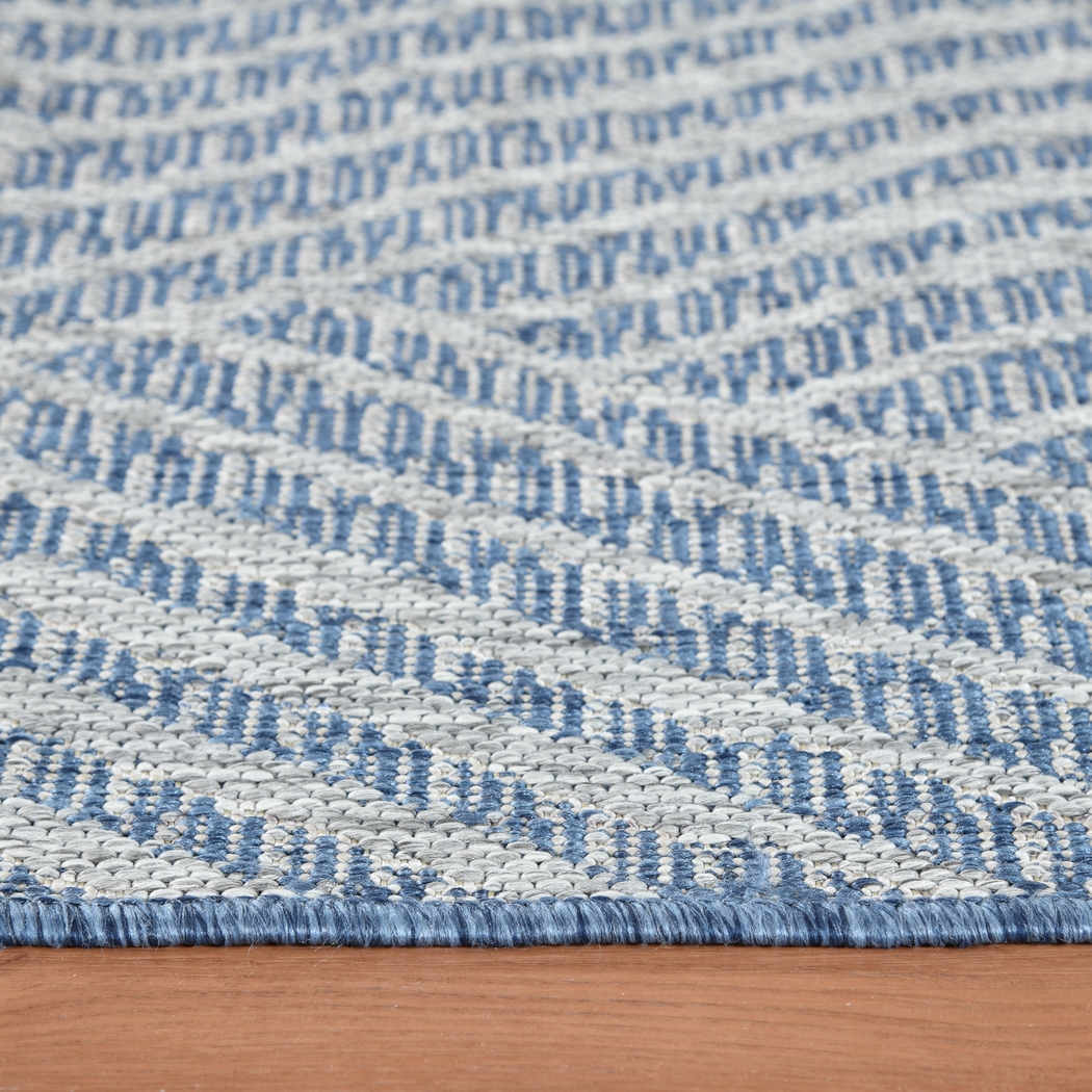 Gamuz Blue 8' x 10' Indoor/Outdoor Rug - Thumbnail - Image 8