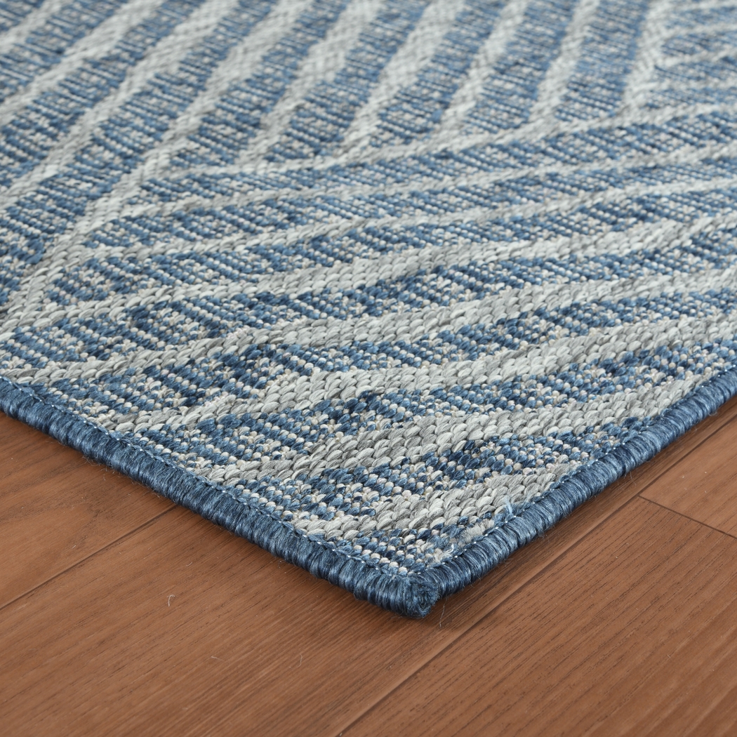 Gamuz Blue 8' x 10' Indoor/Outdoor Rug - Thumbnail - Image 9