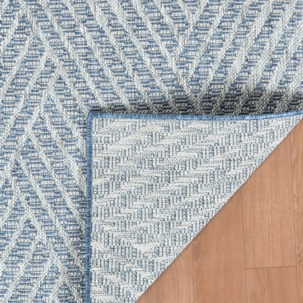 Gamuz Blue 8' x 10' Indoor/Outdoor Rug - Thumbnail - Image 10