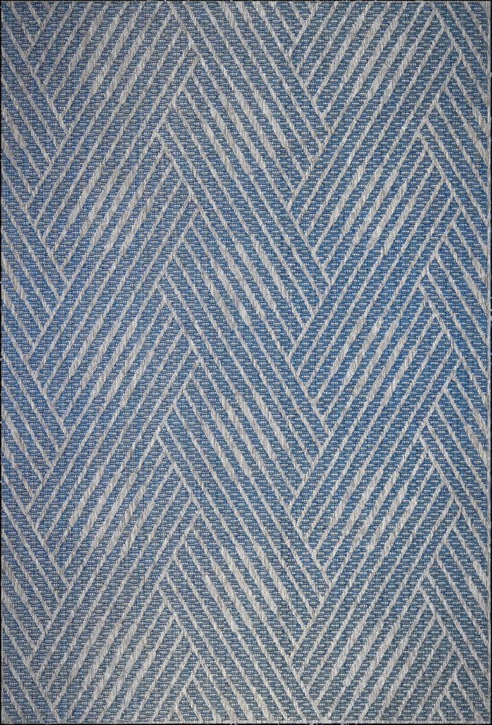 Gamuz Blue 8' x 10' Indoor/Outdoor Rug - Thumbnail - Image 1