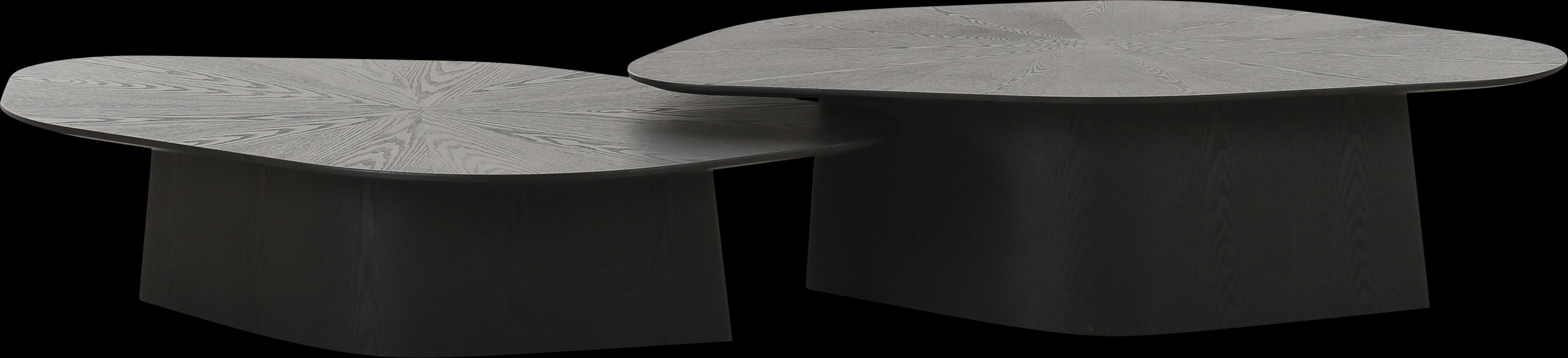 Gangiy III Black Nesting Cocktail Table, Set of 2 - Thumbnail - Image 1