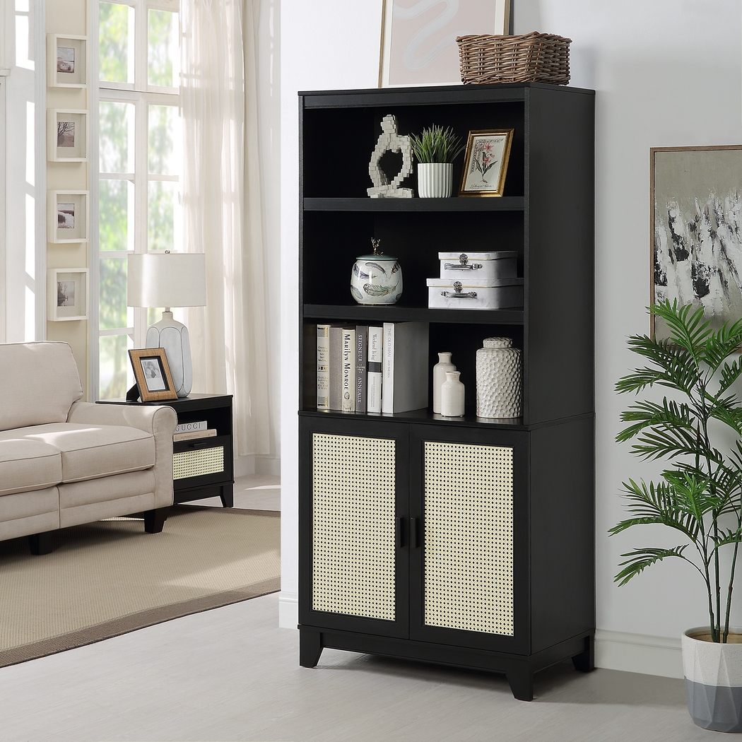 Gansons Black Bookcase - Thumbnail - Image 2