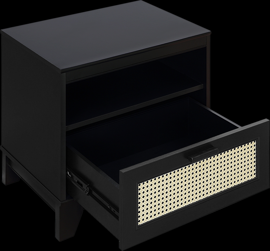 Gansons Black Nightstand - Thumbnail - Image 3