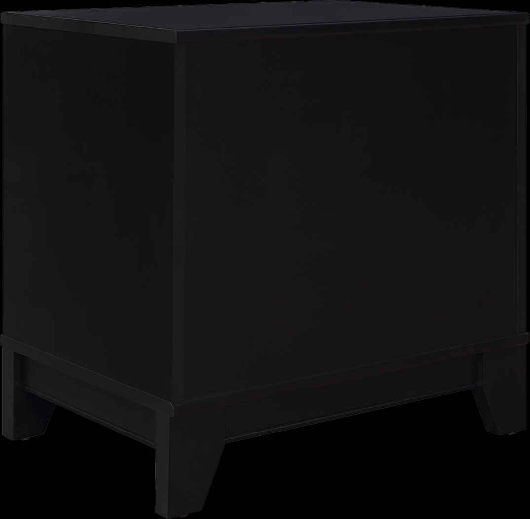 Gansons Black Nightstand - Thumbnail - Image 6