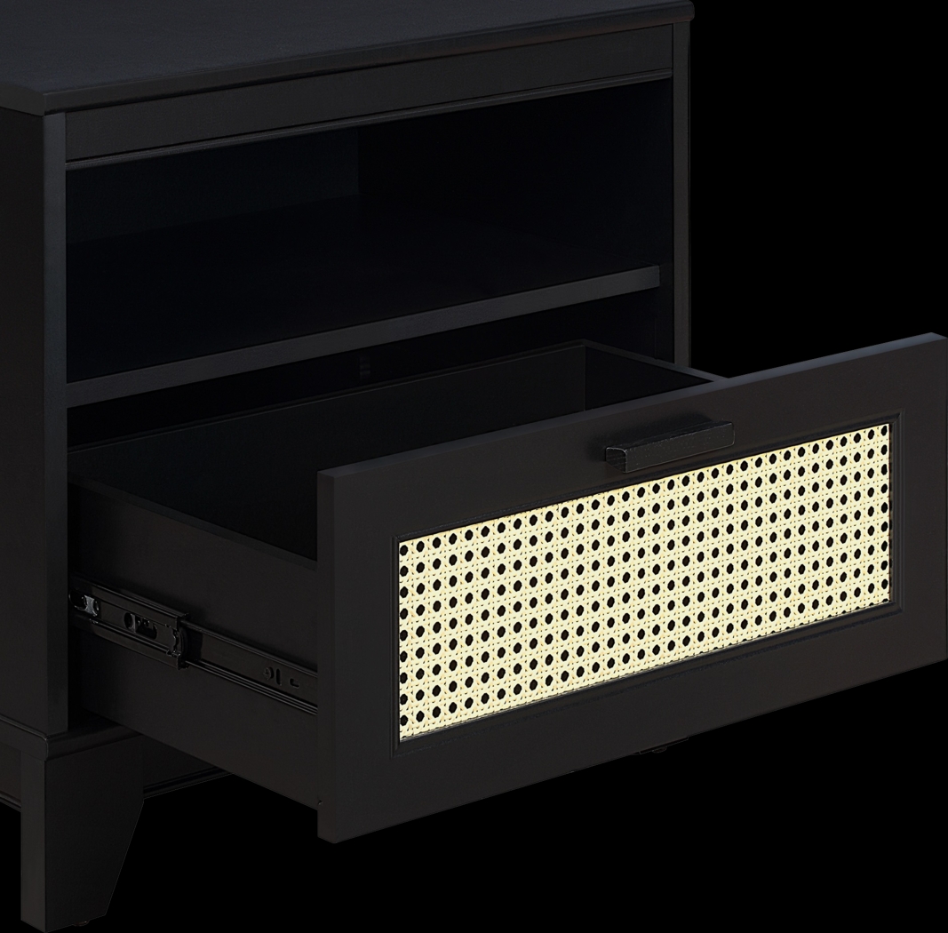 Gansons Black Nightstand - Thumbnail - Image 9