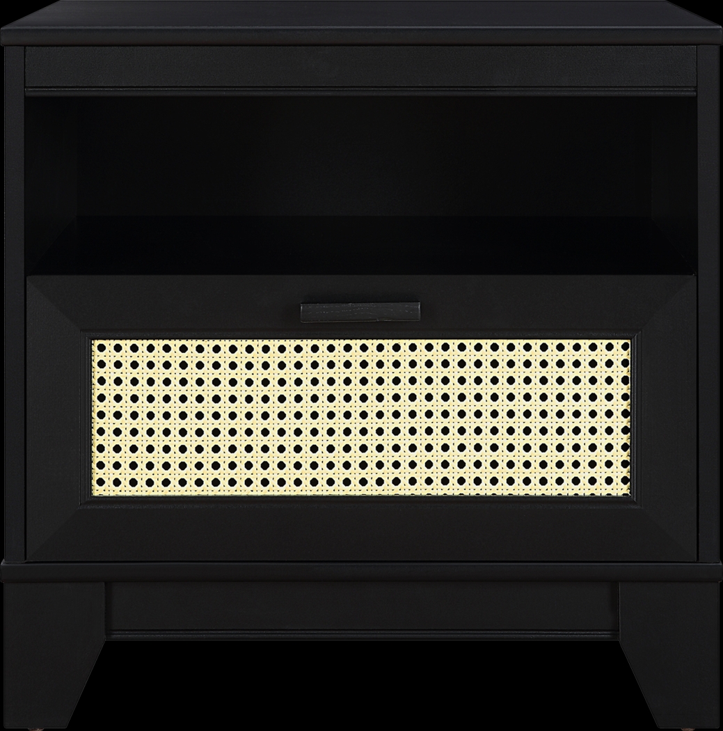 Gansons Black Nightstand - Thumbnail - Image 1