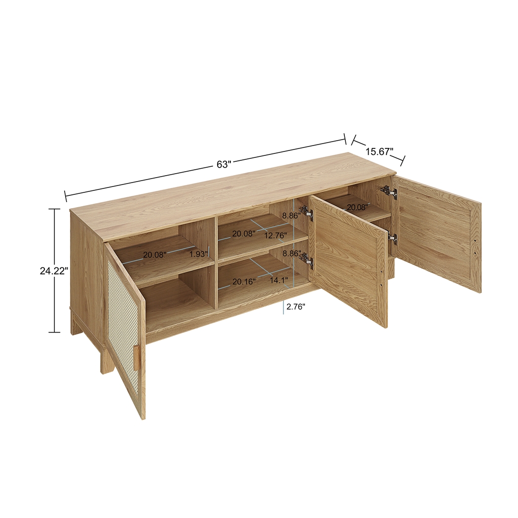 Gansons Natural 63 in. Console - Thumbnail - Image 10