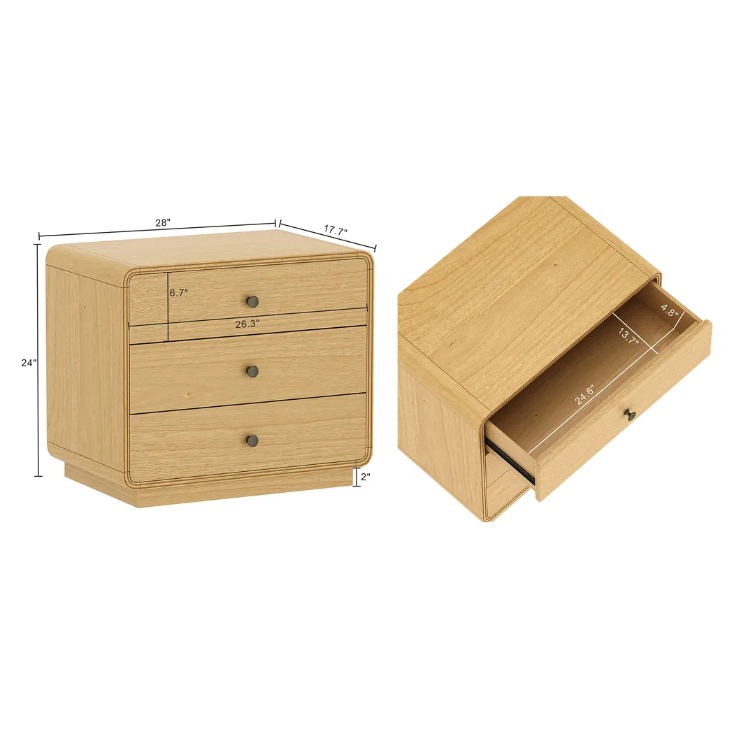Gapru Brown Nightstand - Thumbnail - Image 5