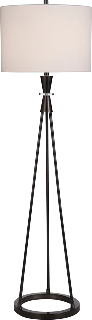 Gara Edge Black Floor Lamp - Thumbnail - Image 2