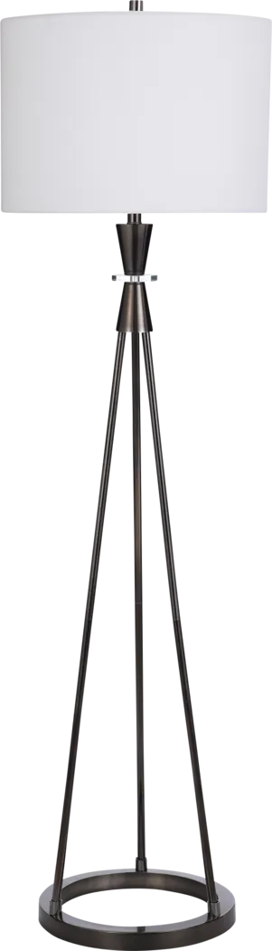 Gara Edge Black Floor Lamp - Thumbnail - Image 1