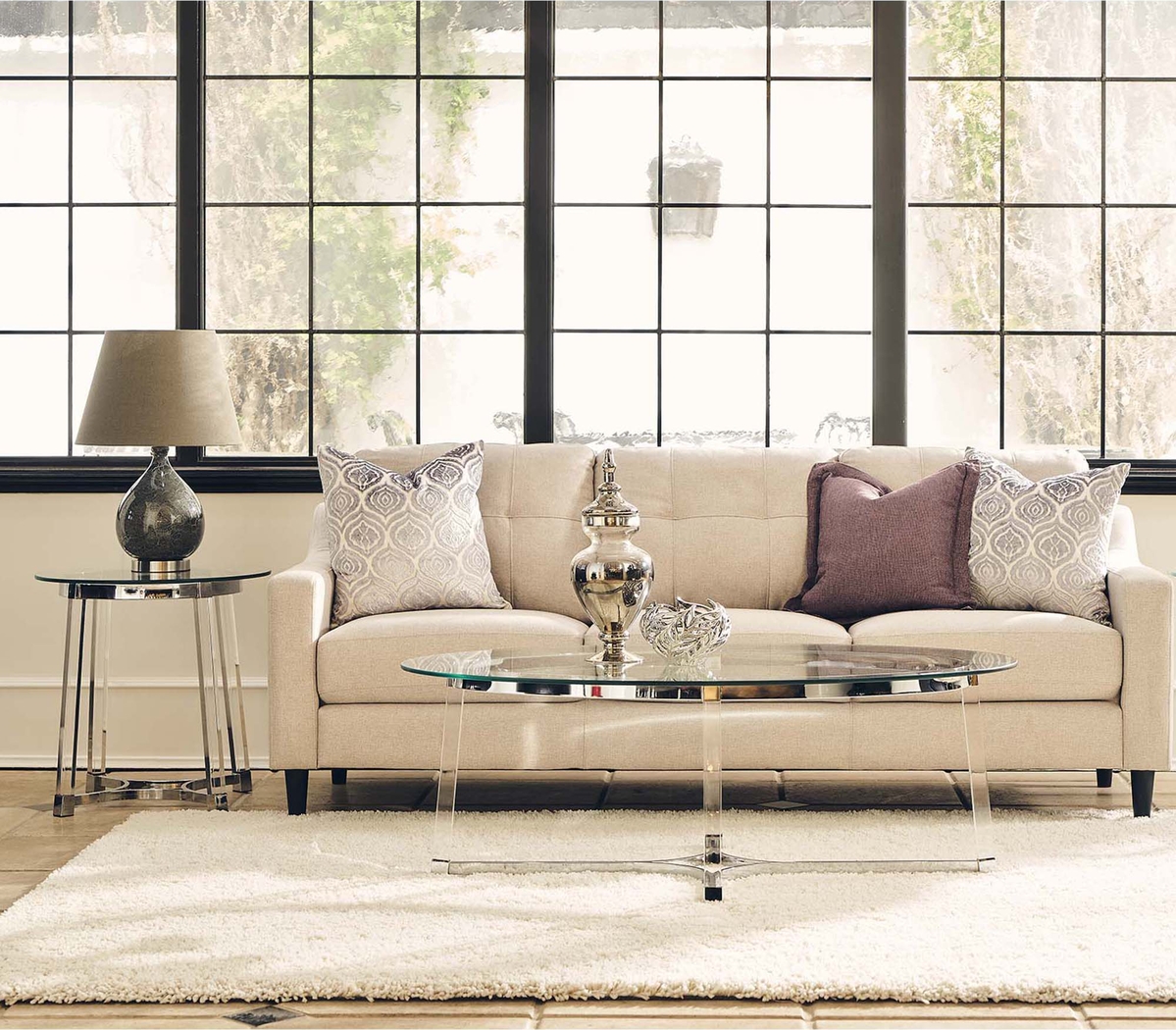 Gararai Clear End Table - Thumbnail - Image 2