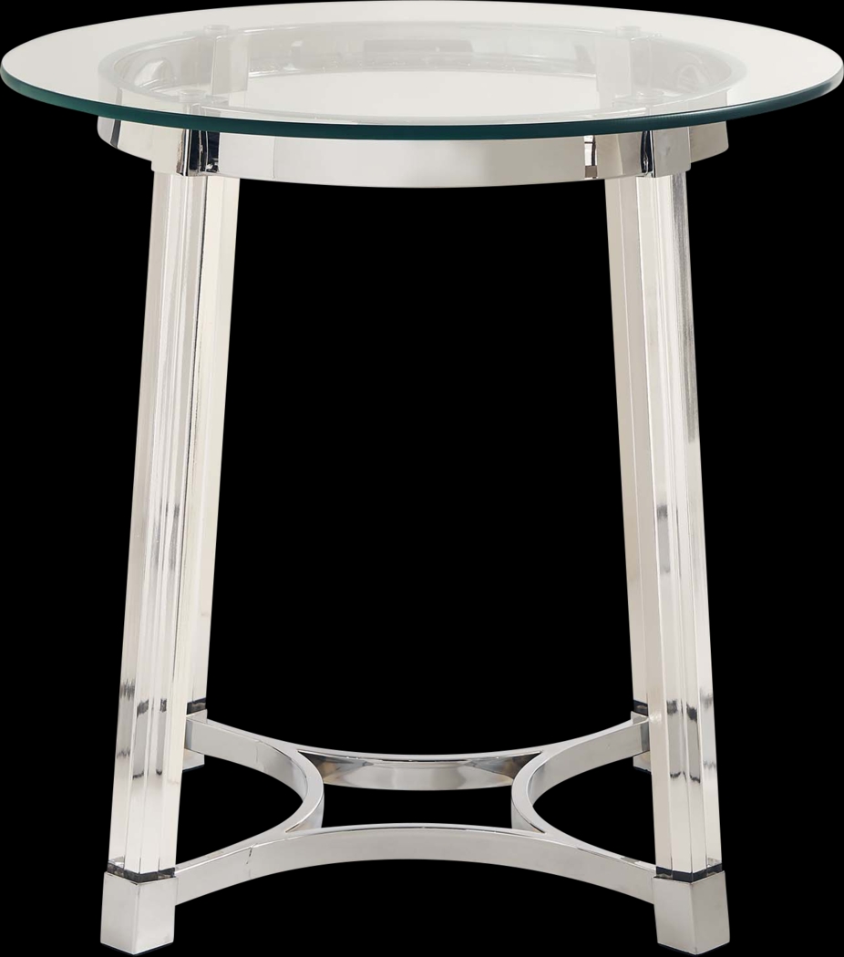 Gararai Clear End Table - Thumbnail - Image 4