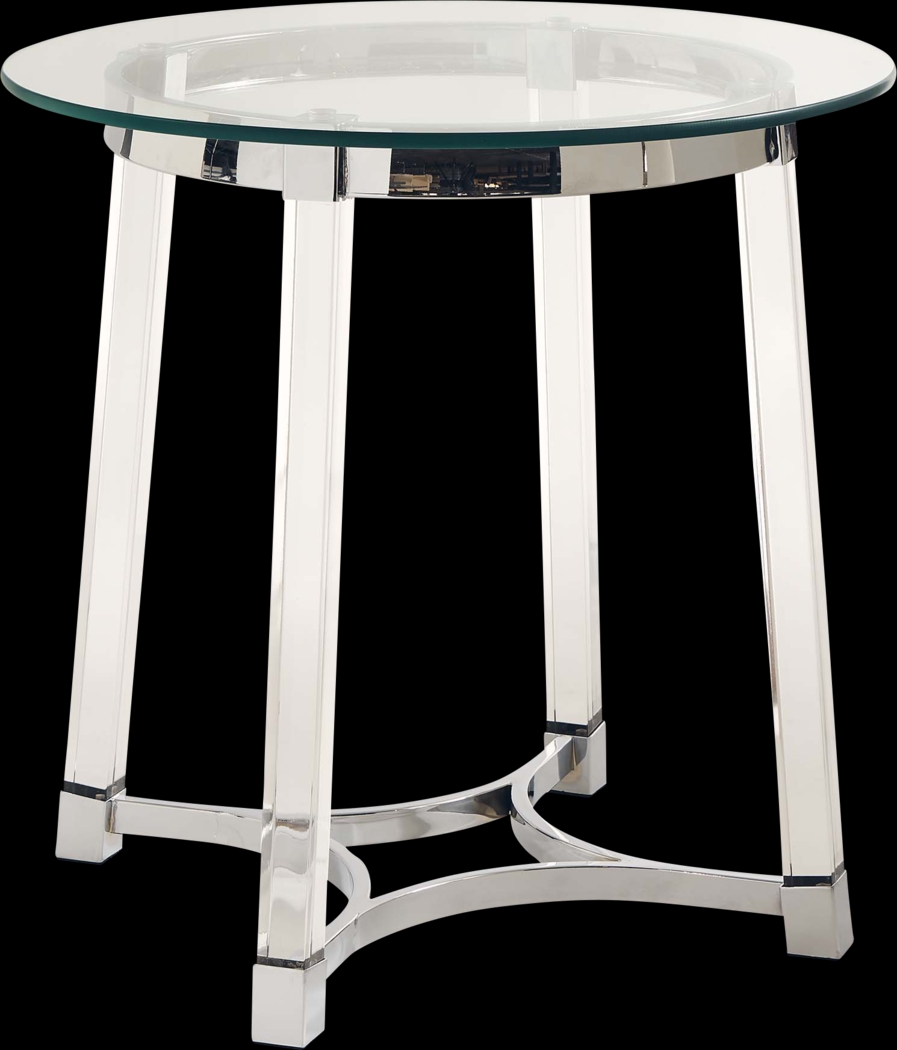 Gararai Clear End Table - Thumbnail - Image 1