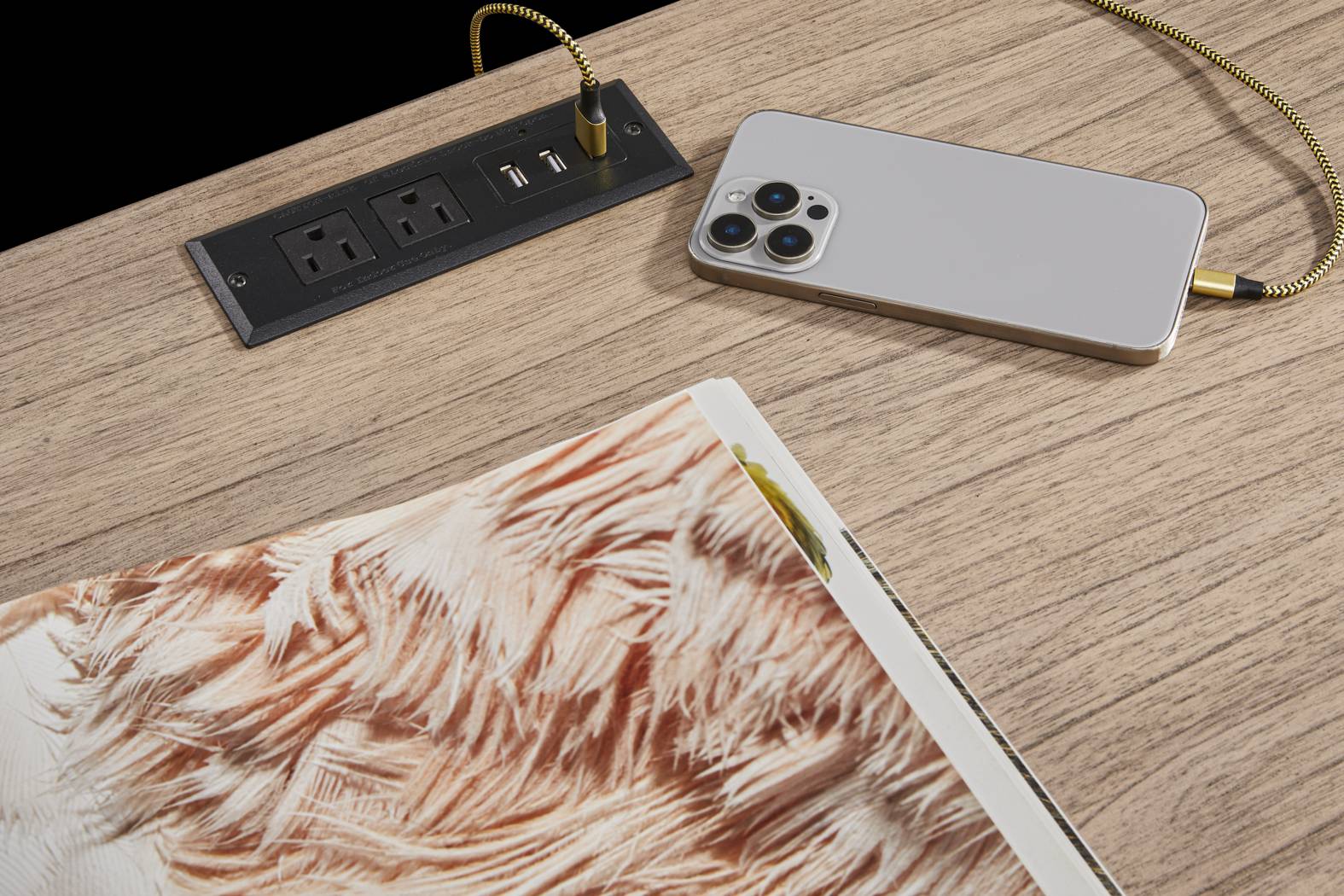 Garden Grove Brown Writing Desk - Thumbnail - Image 3