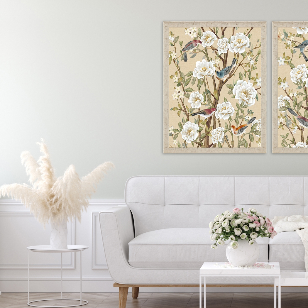 Garden of Flowers I White Framed Artwork - Thumbnail - Image 2