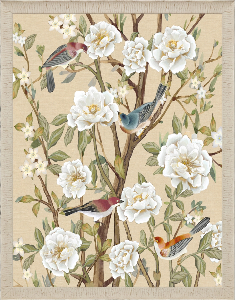 Garden of Flowers I White Framed Artwork - Thumbnail - Image 1