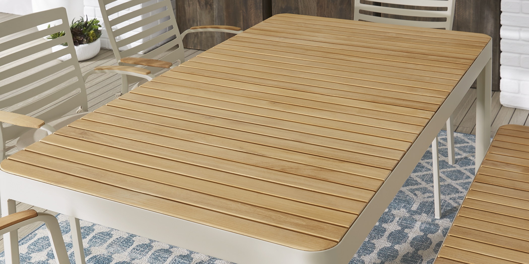 Garden View Sand Outdoor Bench - Thumbnail - Image 4