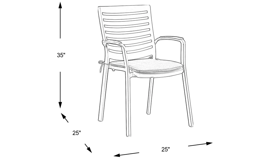 Dimension Image. Please refer to the Dimension Tab on this page for dimension details.