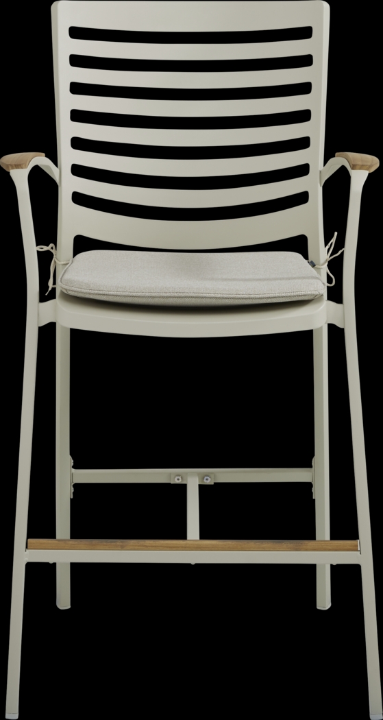 Garden View Sand Outdoor Bar Height Stool - Thumbnail - Image 2