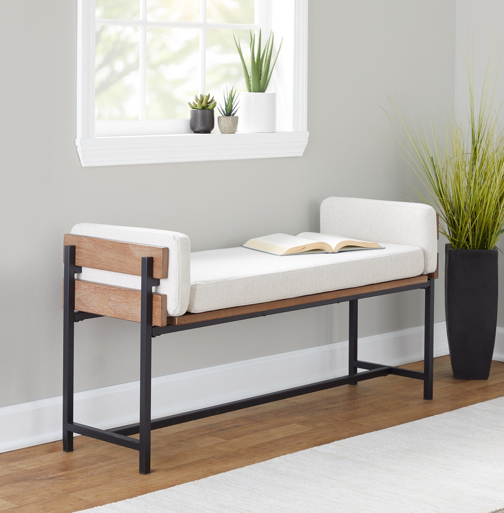 Gardencove I Cream Bench - Thumbnail - Image 2