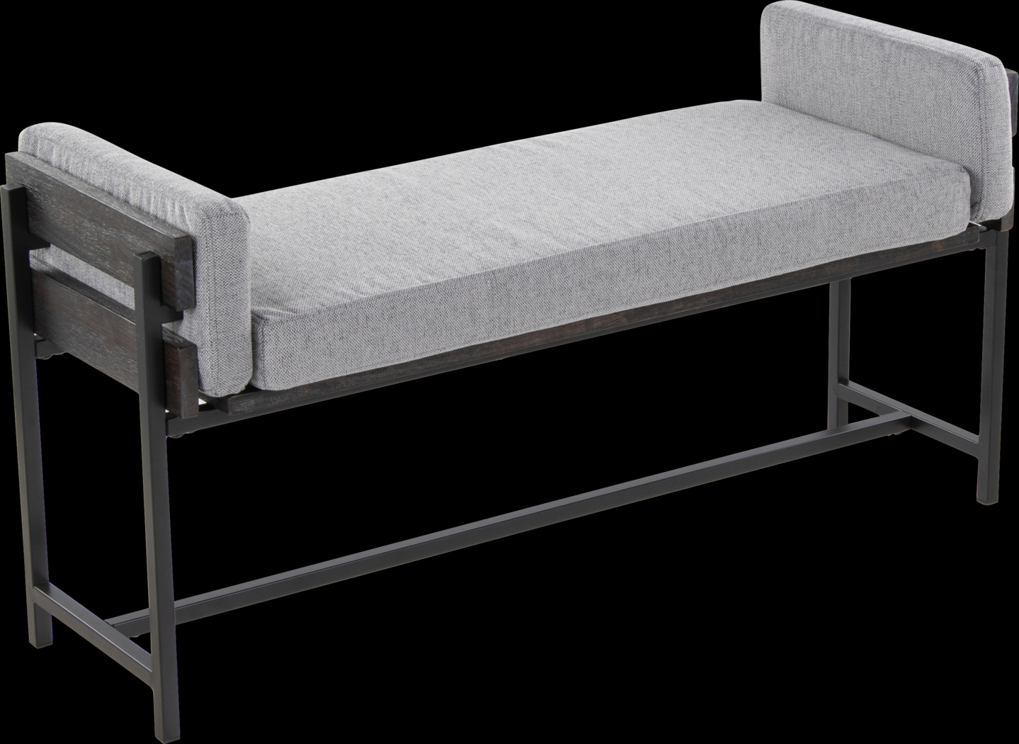 Gardencove II Gray Bench - Thumbnail - Image 1