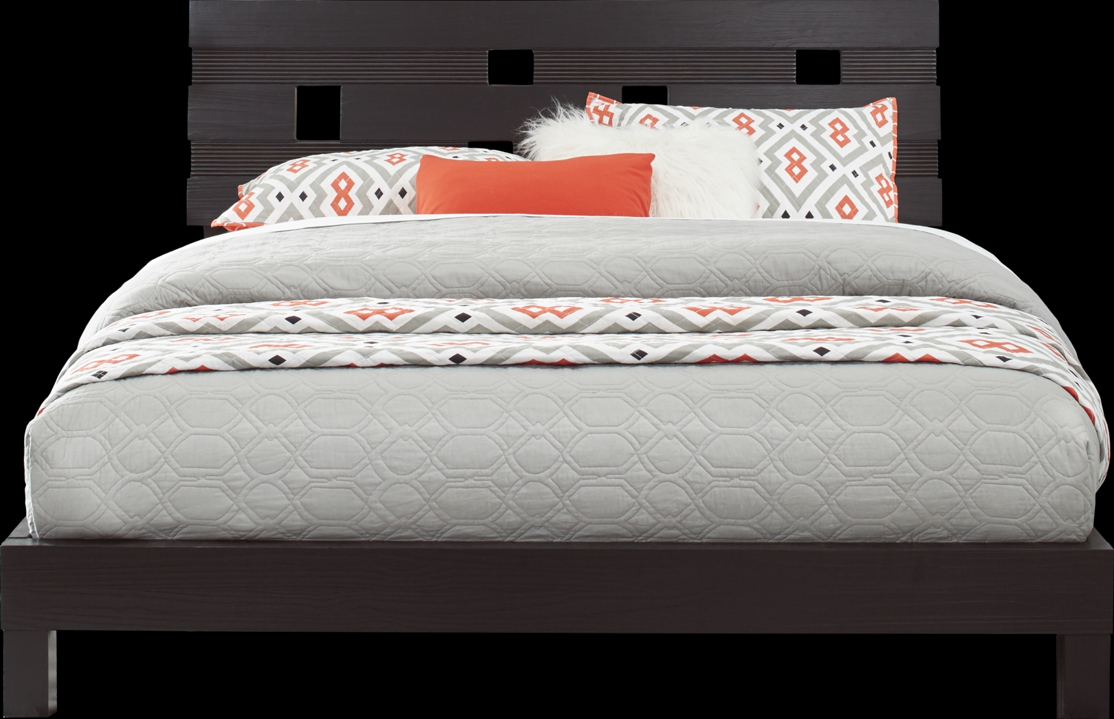 Gardenia Black 8 Pc Queen Platform Bedroom - Thumbnail - Image 3