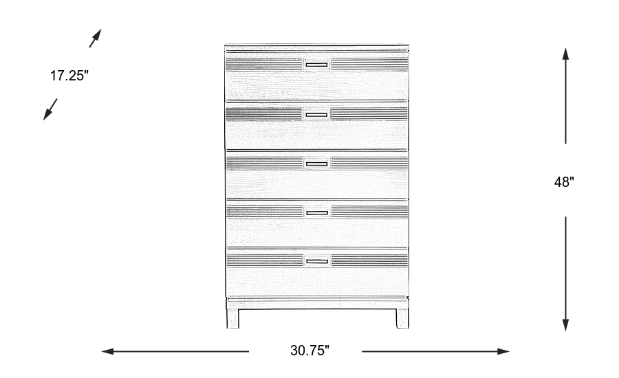 Dimension Image. Please refer to the Dimension Tab on this page for dimension details.