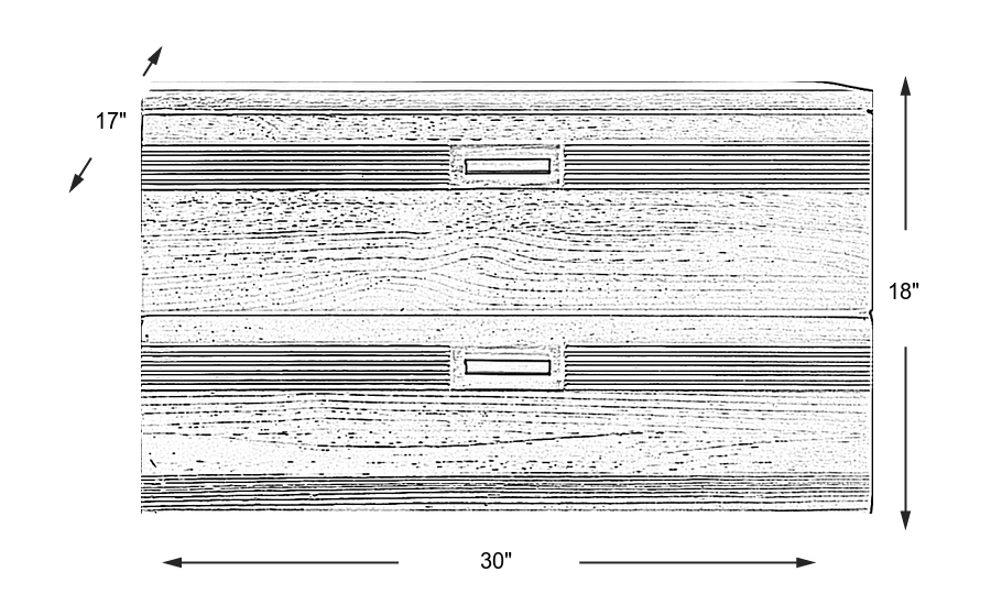 Dimension Image. Please refer to the Dimension Tab on this page for dimension details.