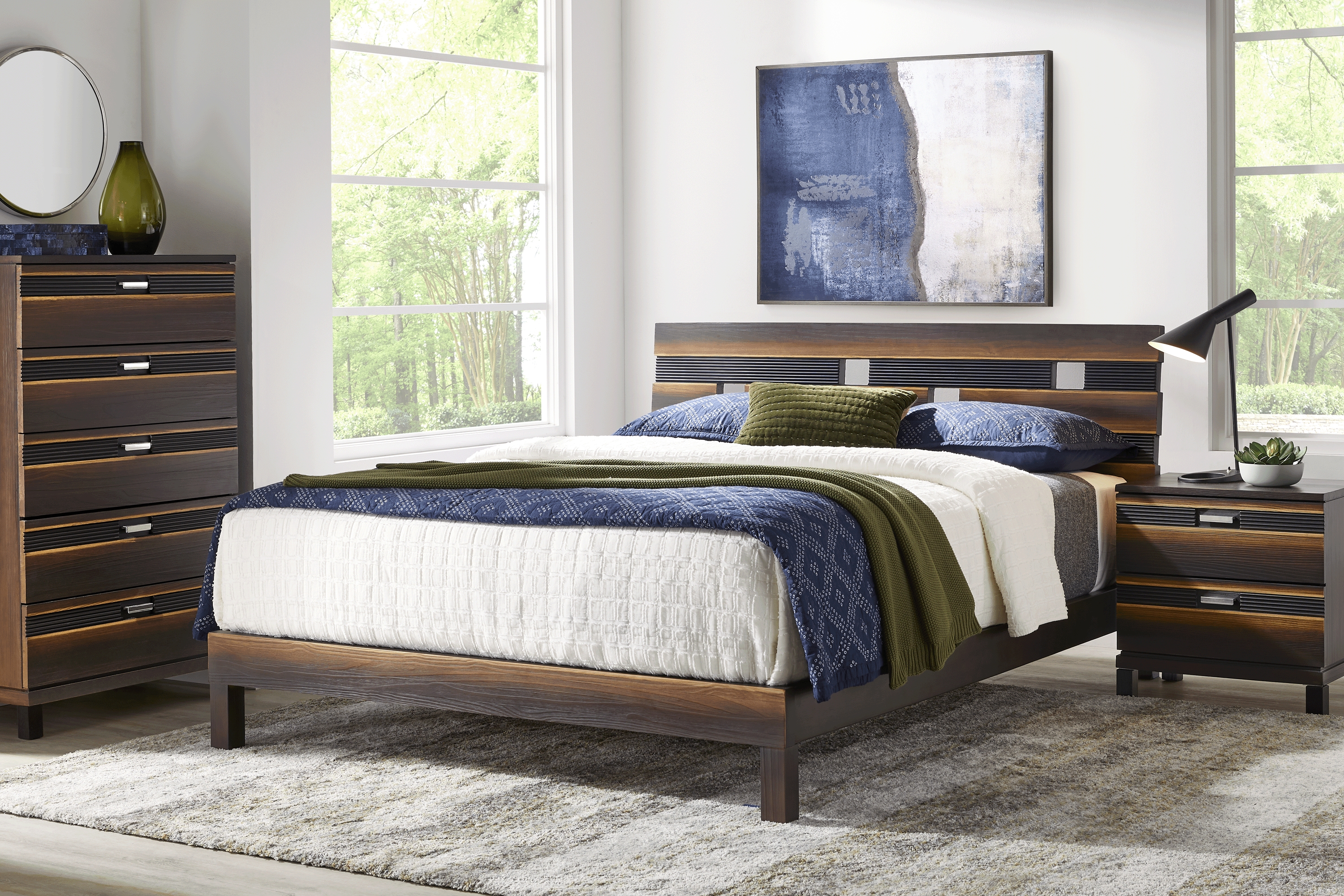 Gardenia Brown 5 Pc King Bedroom - Thumbnail - Image 1