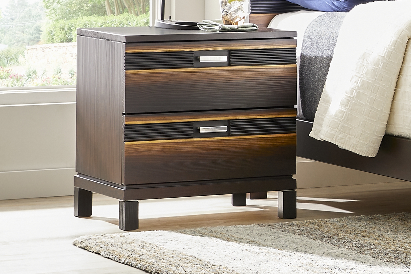Gardenia Brown Nightstand - Thumbnail - Image 2