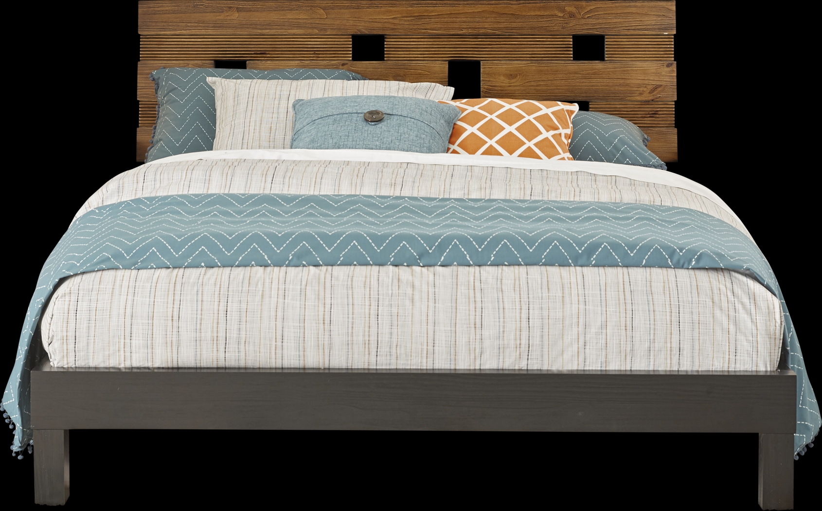 Gardenia Honey 5 Pc King Platform Bedroom - Thumbnail - Image 2