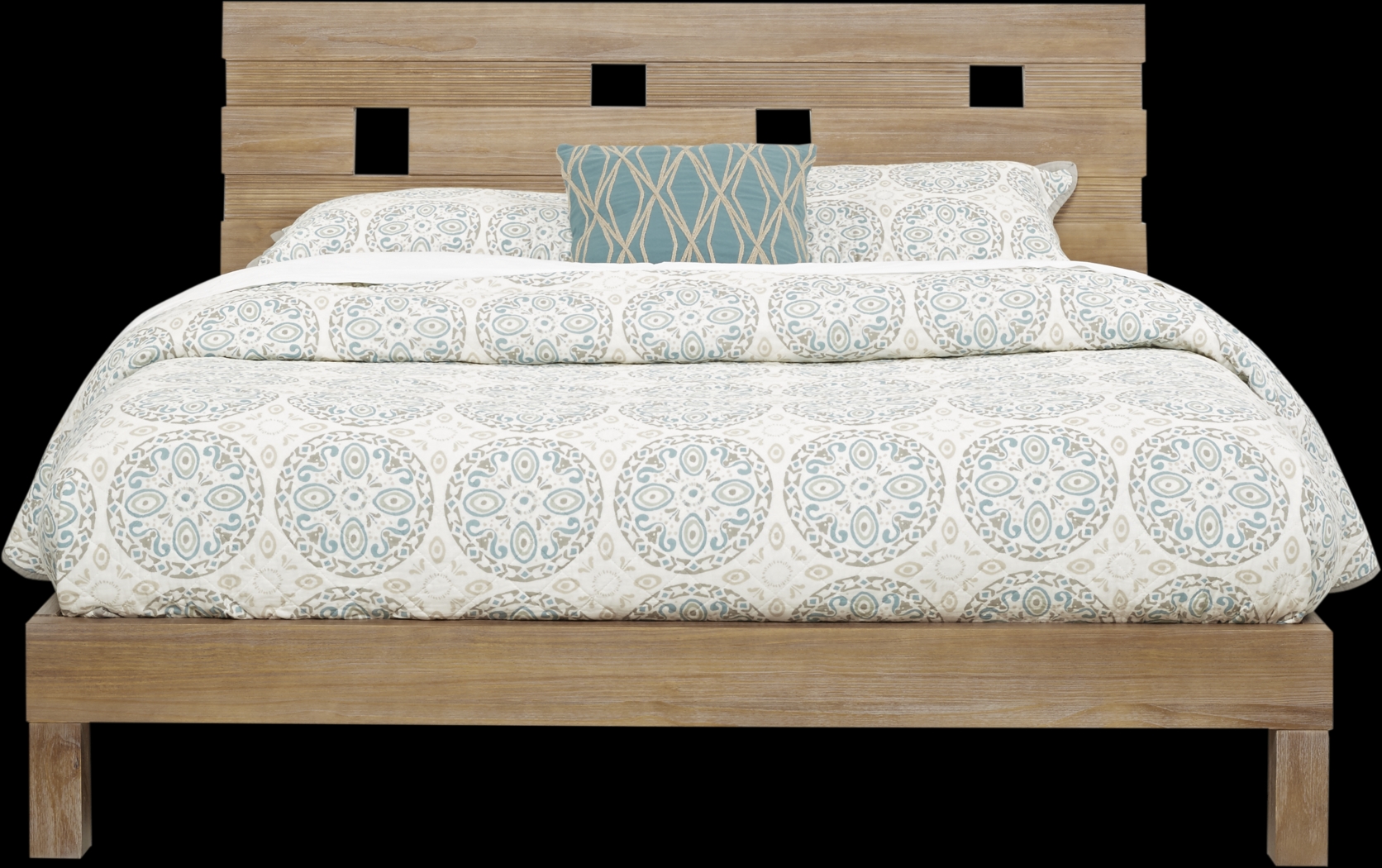 Gardenia Pecan 5 Pc King Platform Bedroom - Thumbnail - Image 4