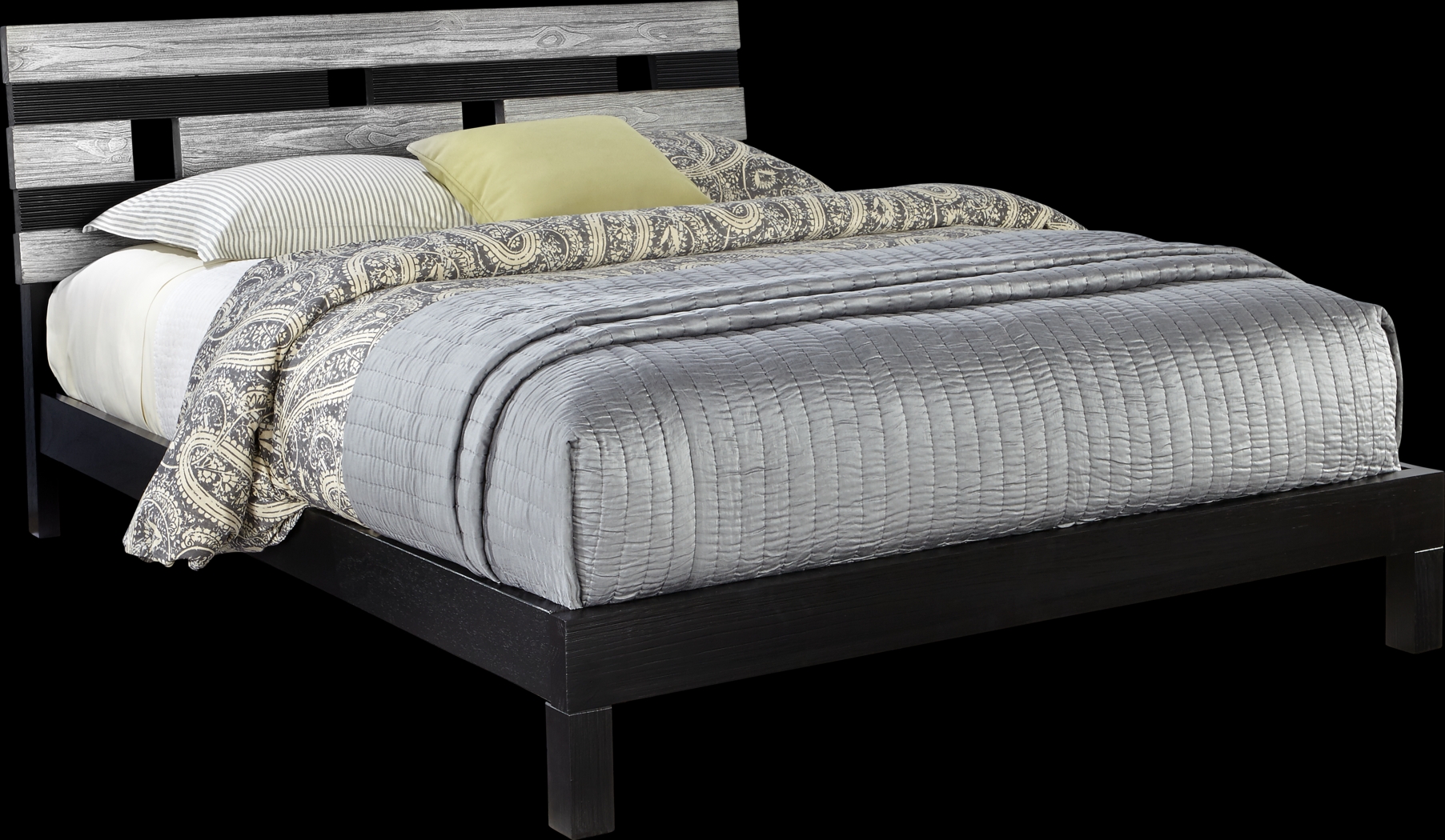 Gardenia Silver 7 Pc Queen Platform Bedroom - Thumbnail - Image 5