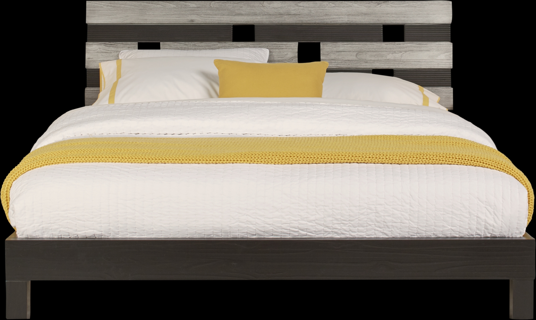 Gardenia Silver 7 Pc Queen Platform Bedroom - Thumbnail - Image 3