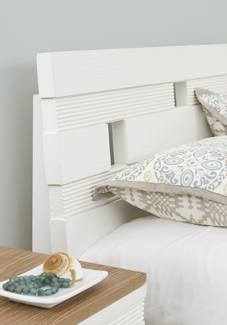 Gardenia White 7 Pc King Platform Bedroom - Thumbnail - Image 3