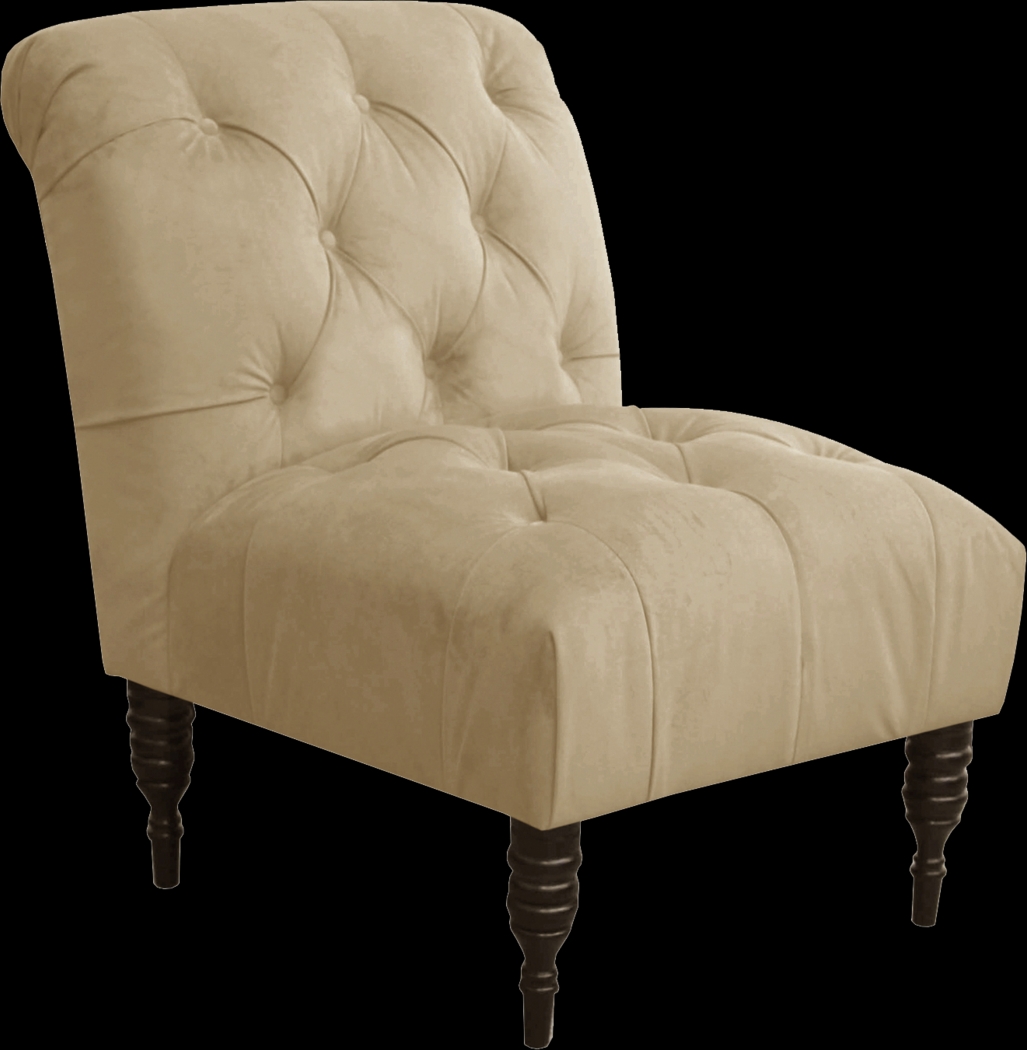 Gardy View Beige Armless Chair - Thumbnail - Image 1