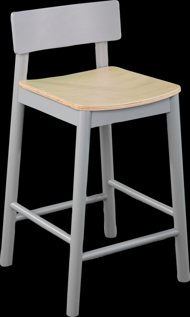 Garig Gray Counter Height Stool, Set of 2 - Thumbnail - Image 4