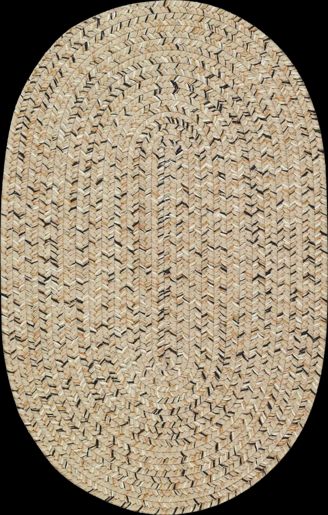 Garkani Beige 3' x 5' Oval Rug - Thumbnail - Image 1