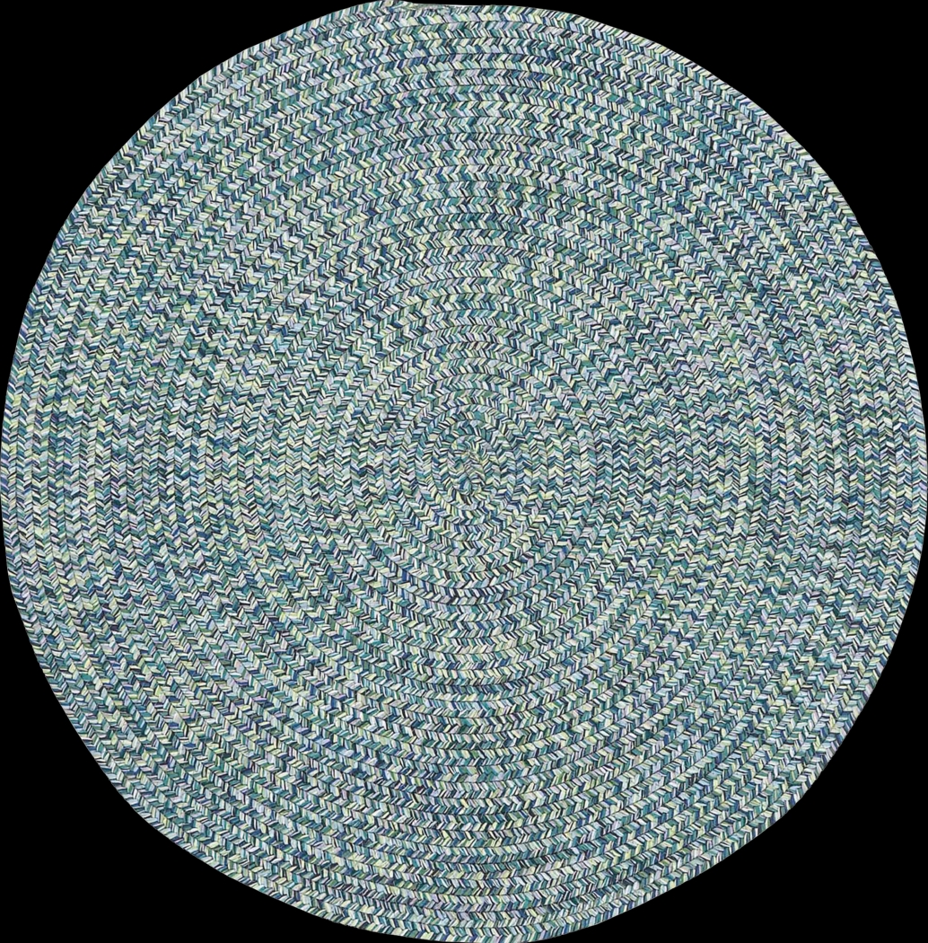 Garkani Blue 7'6 Round Rug - Thumbnail - Image 1